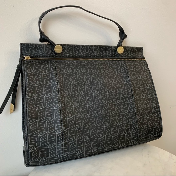 FOLEY and Corinna Shoulder Bag Black tote Purse - Picture 1 of 16